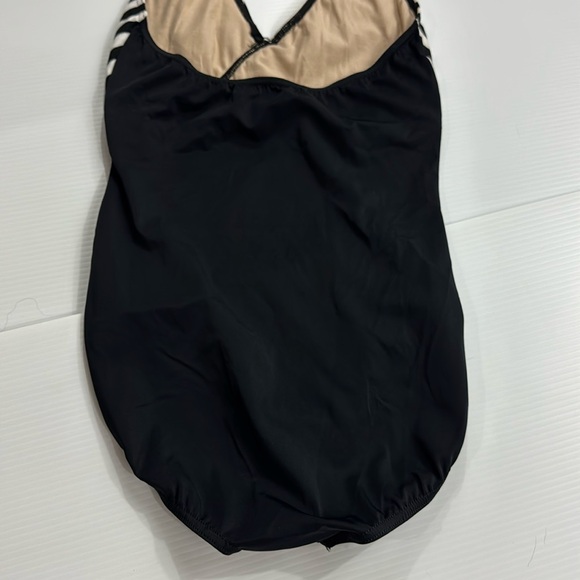 365. Balera Black and White Halter leotard (M) - Picture 6 of 8
